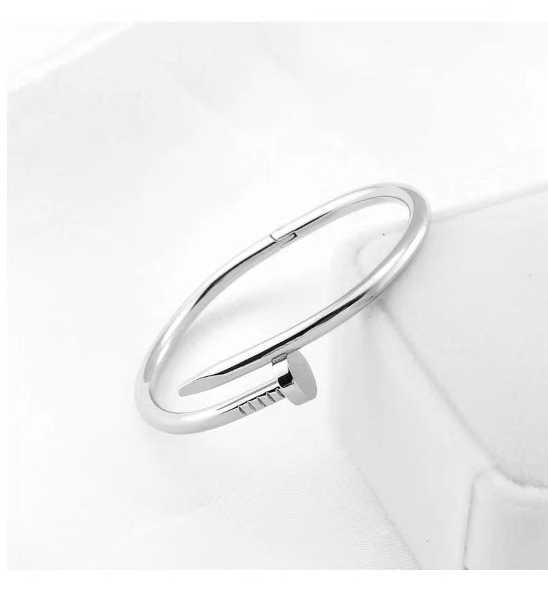 Wholesale Titanium Steel Fashionable Card Add Nail Bracelet Ring Stainless Steel Fashionable Trendy Rings